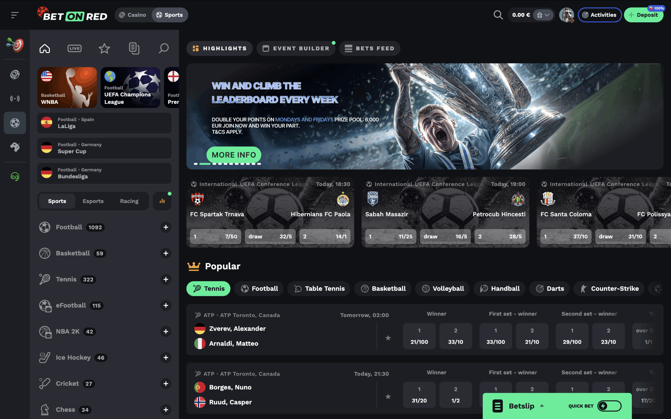BetOnRed Sportsbook Banner