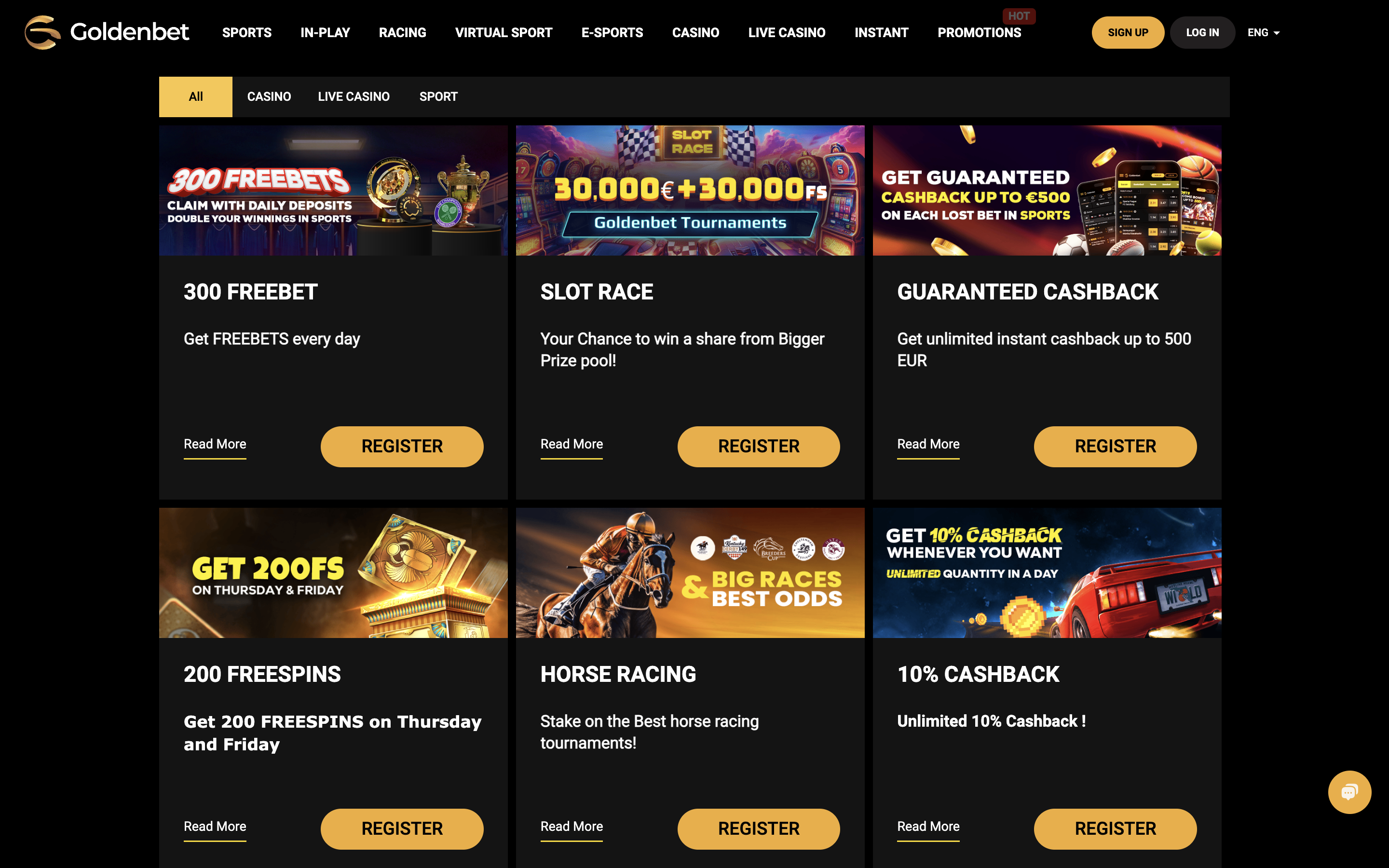 Goldenbet Casino Bonuses Banner