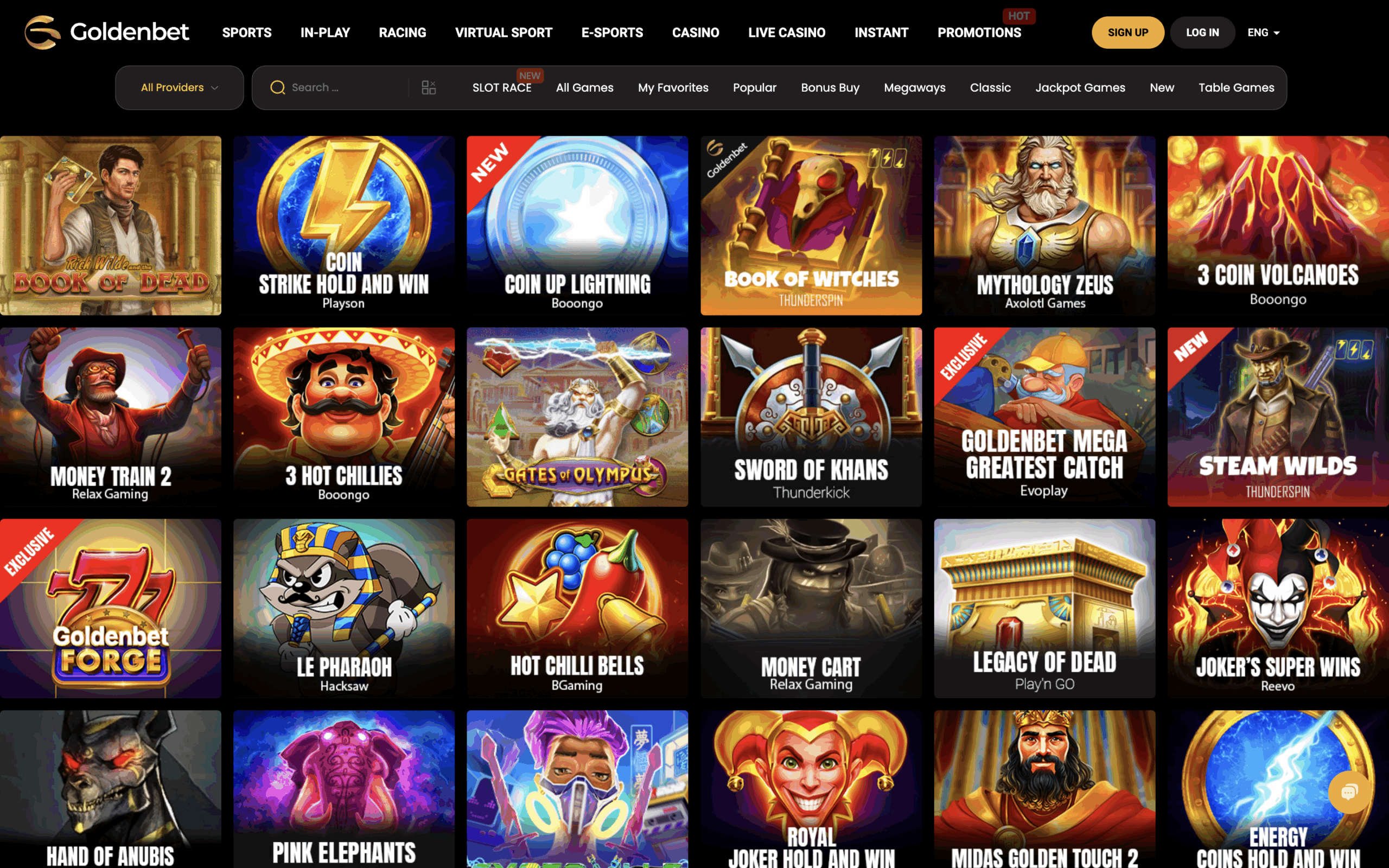 Goldenbet Casino Games Banner