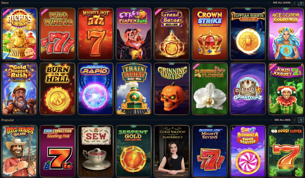 MonsterWin Casino Games Banner