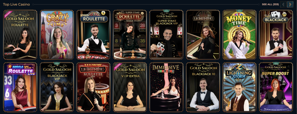 MonsterWin Live Dealer Games Banner