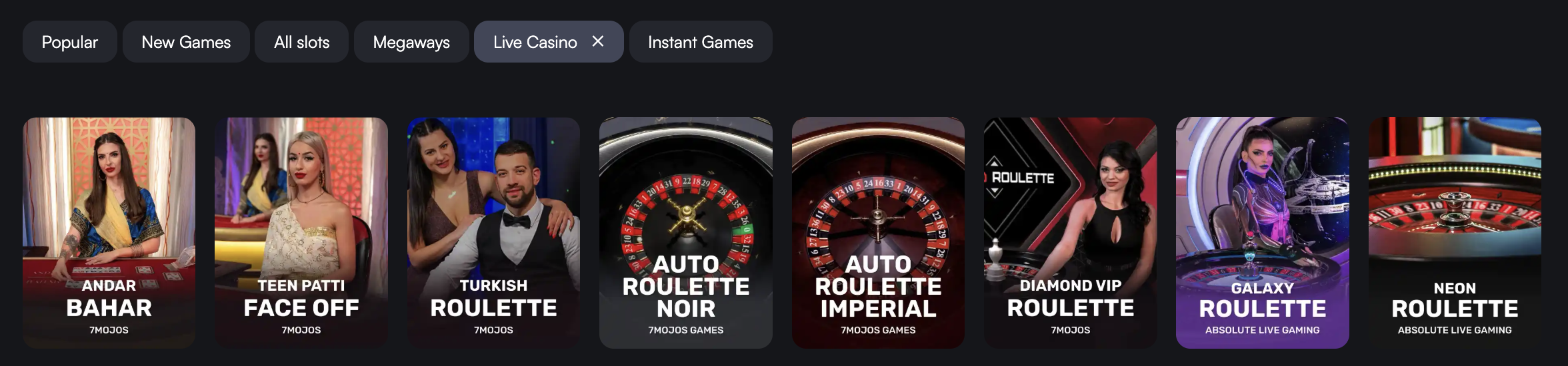 Mystbet Live Dealer Games Banner