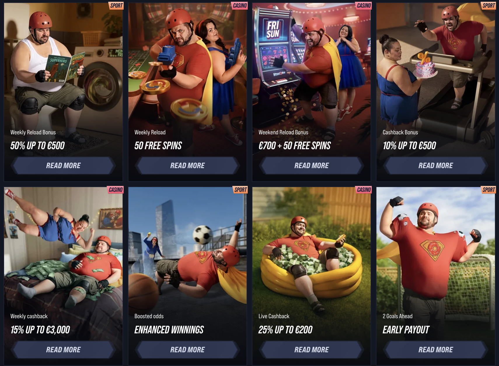 VegasHero Casino Bonuses Banner