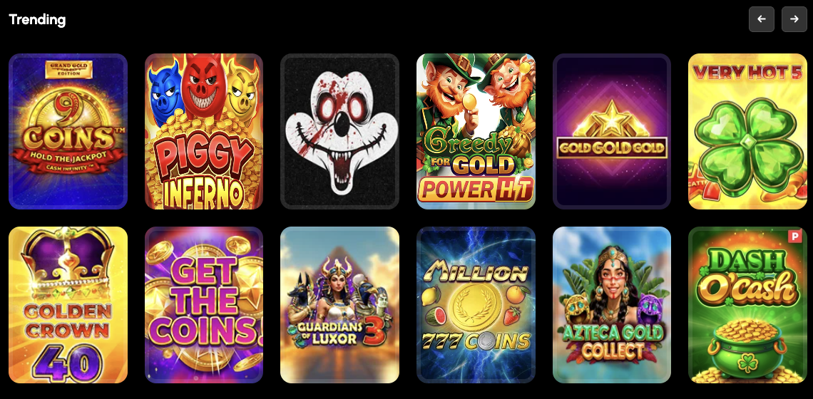 SpinGrande Casino Games Banner