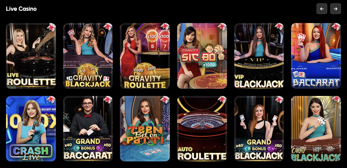 SpinGrande Live Dealer Games Banner