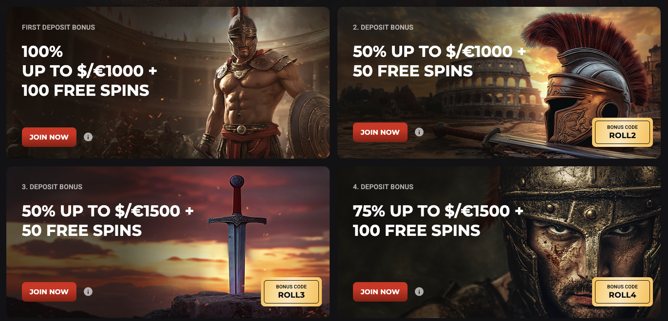 Rollero Casino Promotions Banner