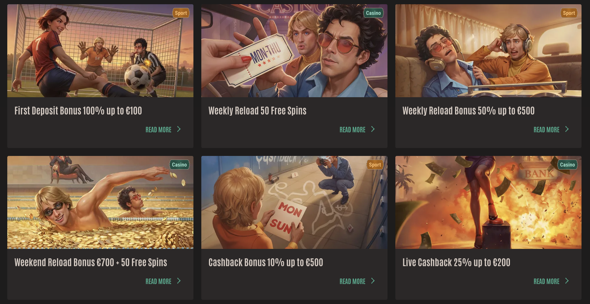 Neon54 Casino Bonuses Banner